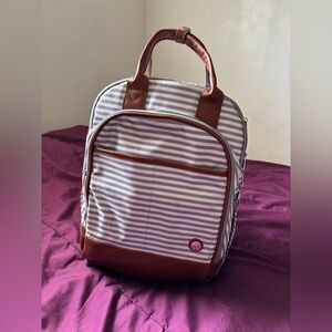 Grey and White Diaper Bag
